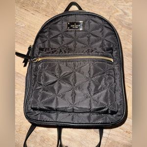 Kate spade small black backpack